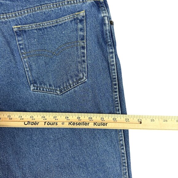 Bugle Boy Jeans Mens 38W 30L Blue Denim Relaxed Fit 100% Cotton Vintage Style - Picture 10 of 14
